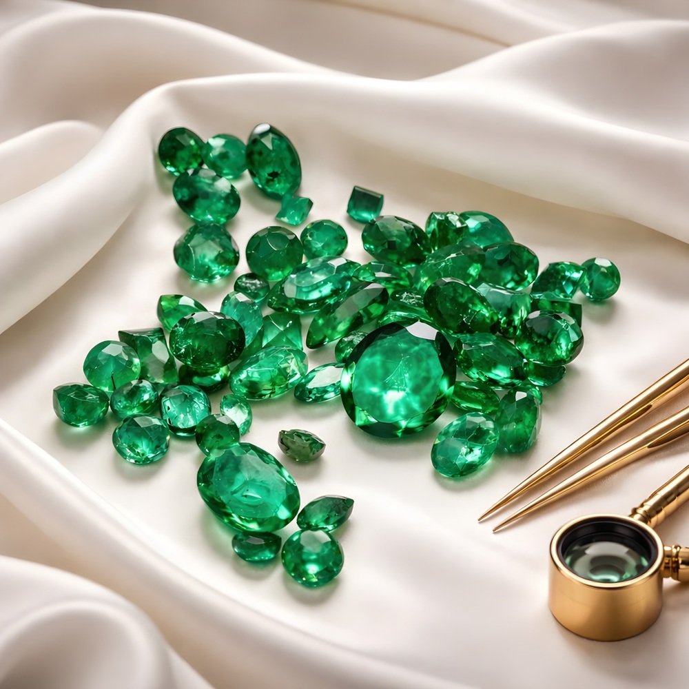 15 TOTAL CARAT, WEIGHT OF NATURAL EMERALDS. PICS ARE OF THE ACTUAL STONES .